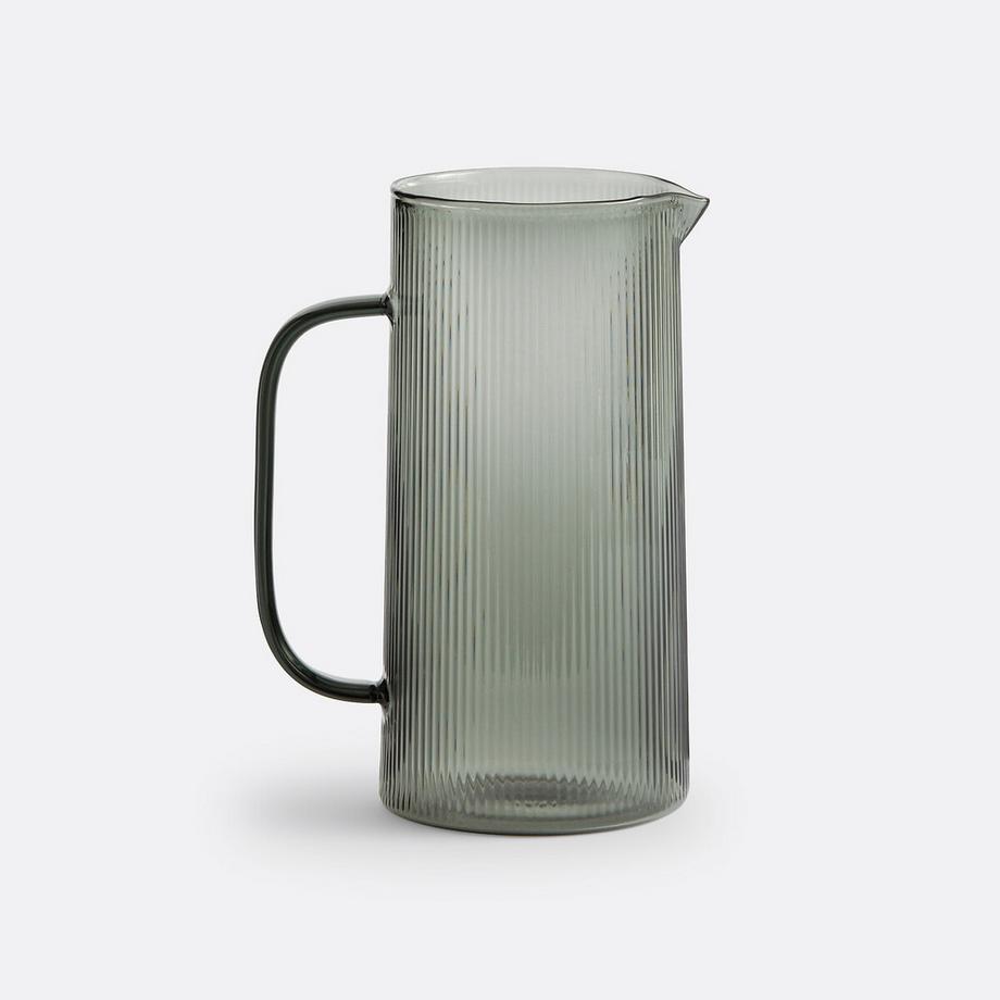Carafe verre strié