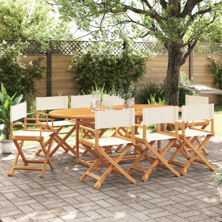 VidaXL Chaise de jardin pliante bois d'acacia  