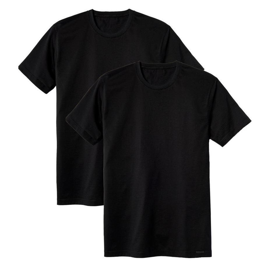 CALIDA  T-shirt  Pack de 4 Conforme à la silhouette-MEN T-Shirt 2PACK Natural Benefit 100% cotton 