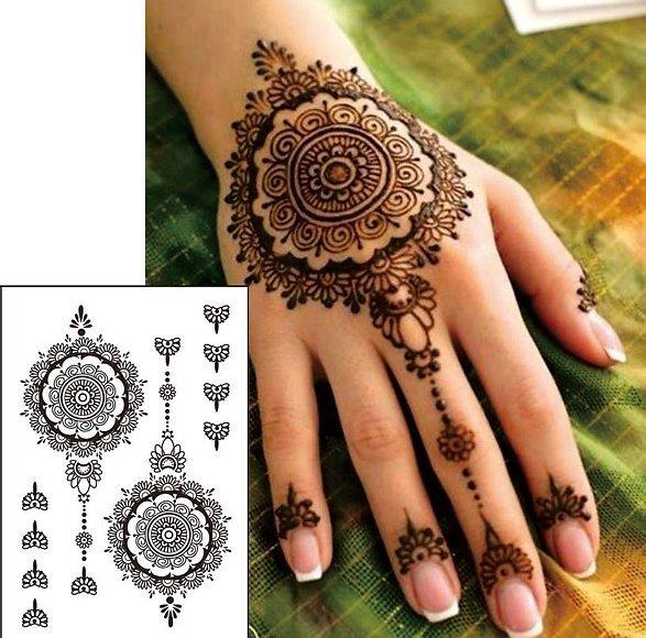 Henna Tattoo Schweiz  Autocollant au henné I Faux Tatouage 