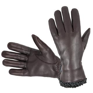 HOFLER  Gants en cuir de cerf pour hommes, noir 