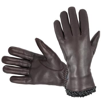 Gants en cuir de cerf pour hommes, noir
