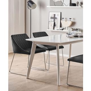 Beliani Lot de 2 chaises en Cuir PU Glamour ARCATA  