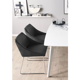 Beliani Lot de 2 chaises en Cuir PU Glamour ARCATA  