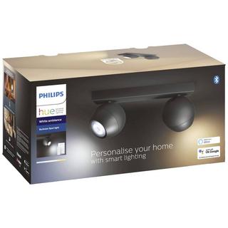 Philips Lighting Philips Hue White Amb. Buckram Spot 2 flg. 2x350lm inkl. Dimmschalter  