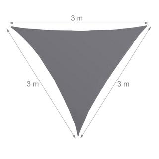 B2X Voile d'ombrage triangulaire gris  