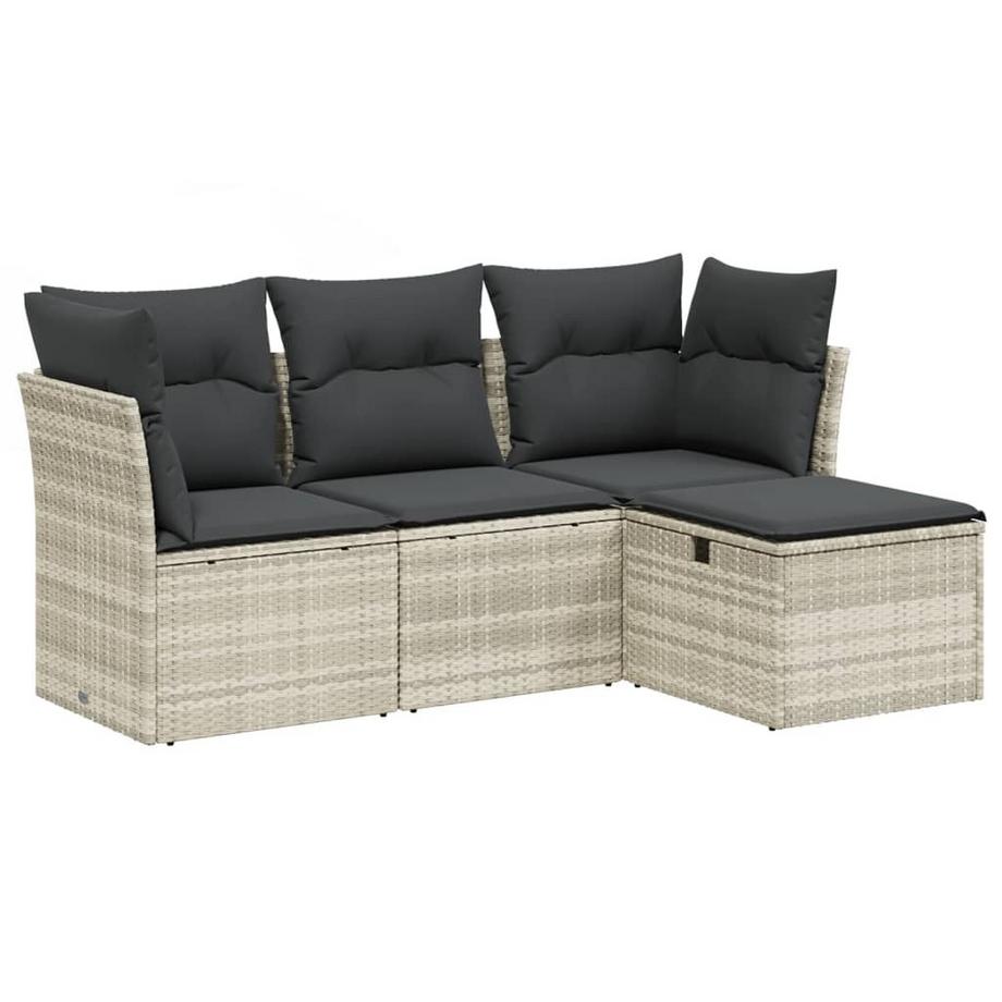 set divano da giardino Polirattan