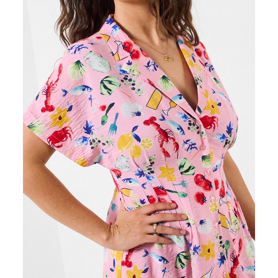 Joe Browns Robe de thé à motifs avec manches chauve-souris  