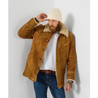 Joe Browns Cappotto in camoscio con fodera in agnello  