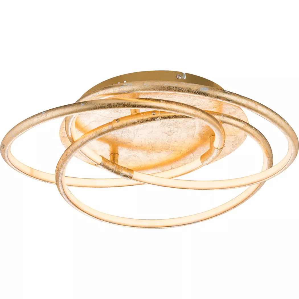 mutoni – Deckenleuchte Barna gold 50x50x14, One Size, Gold