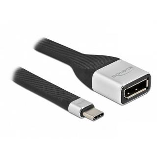 DeLock  FPC Flachbandkabel USB Type-C zu DisplayPort (DP Alt Mode) 4K 60 Hz 14 cm (0.14 m) 