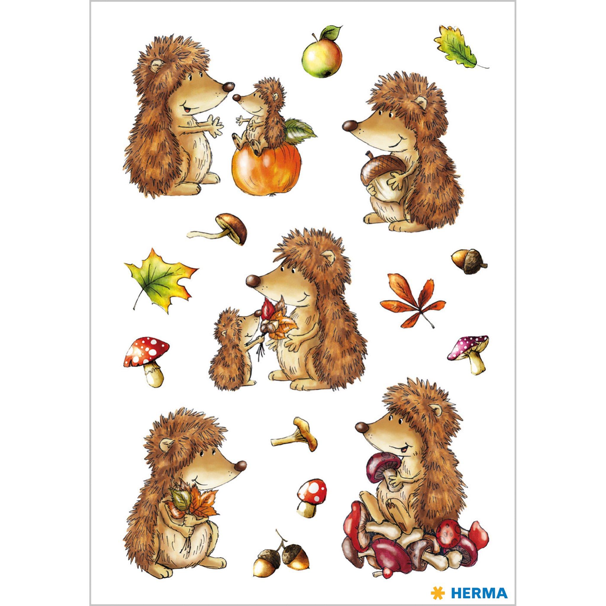 HERMA  HERMA Sticker Igel 3 Blatt / 48 Sticker 