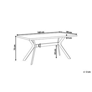 Beliani Esstisch aus MDF-Platte Modern BENSON  