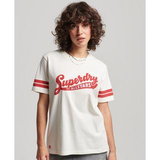 Superdry  T-shirt en coton bio femme  Vintage Scripted Collegiate 