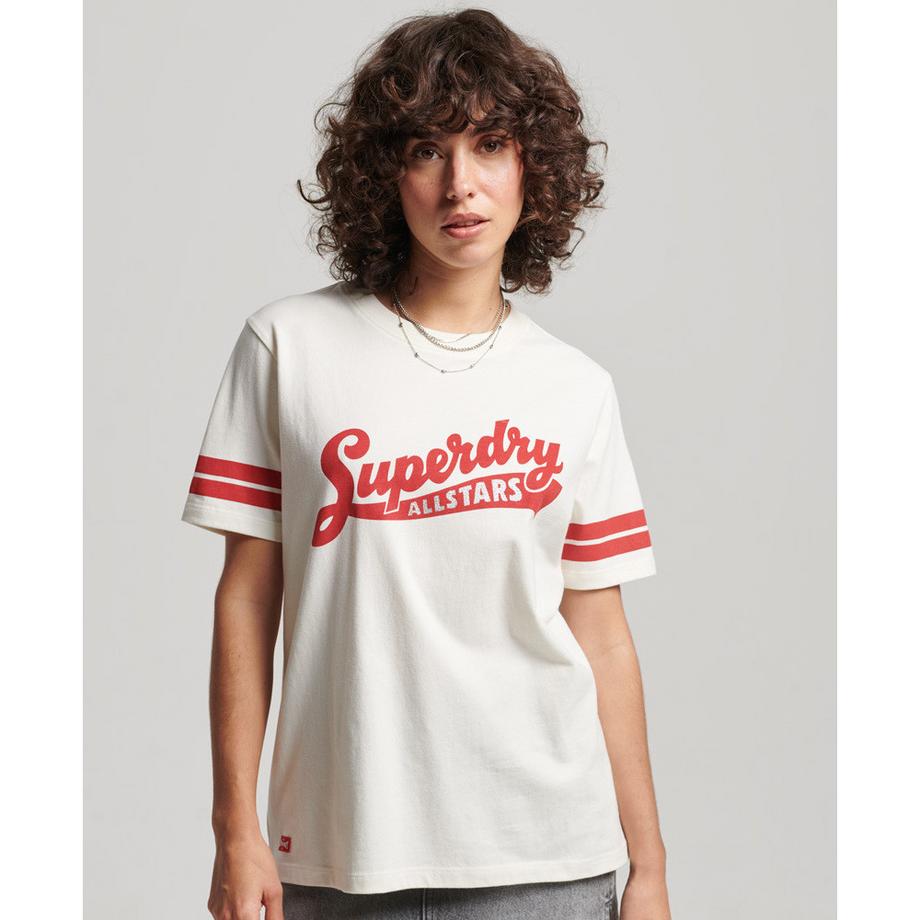 Superdry Vintage Scripted Collegiate T-Shirt en Coton Bio  