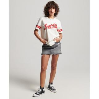 Superdry  T-shirt en coton bio femme  Vintage Scripted Collegiate 