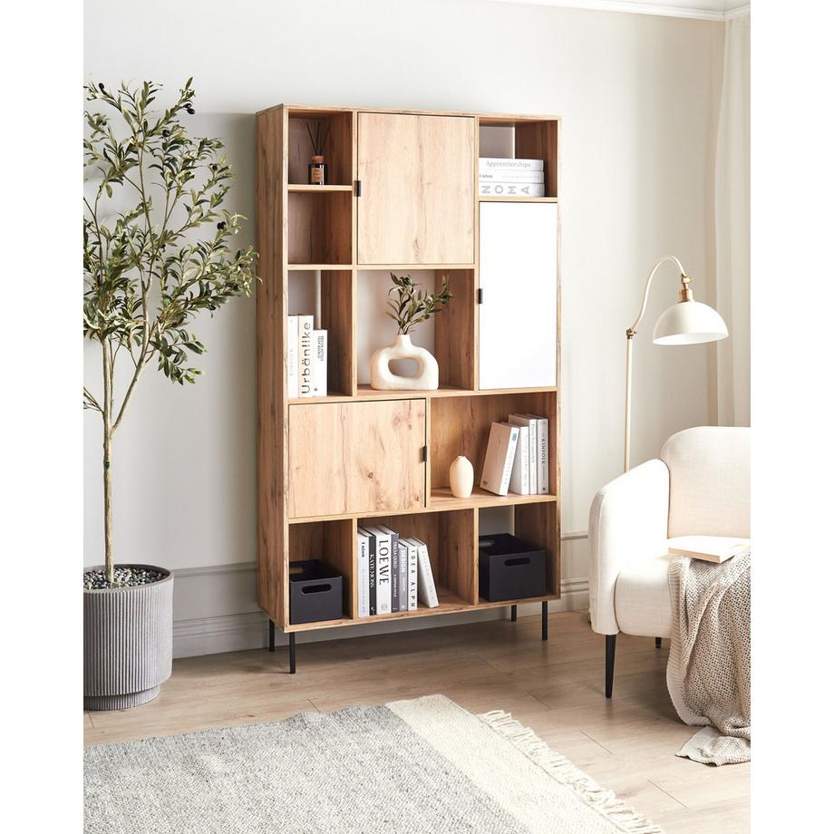 Beliani Mobile con 5 ripiani en Pannello di fibre (LDF) Scandinavo AMOS  