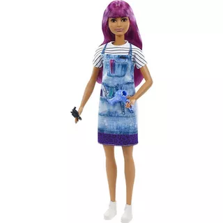 Barbie  Barbie Professionnelle Poupée Stylist dans un salon de coiffure 