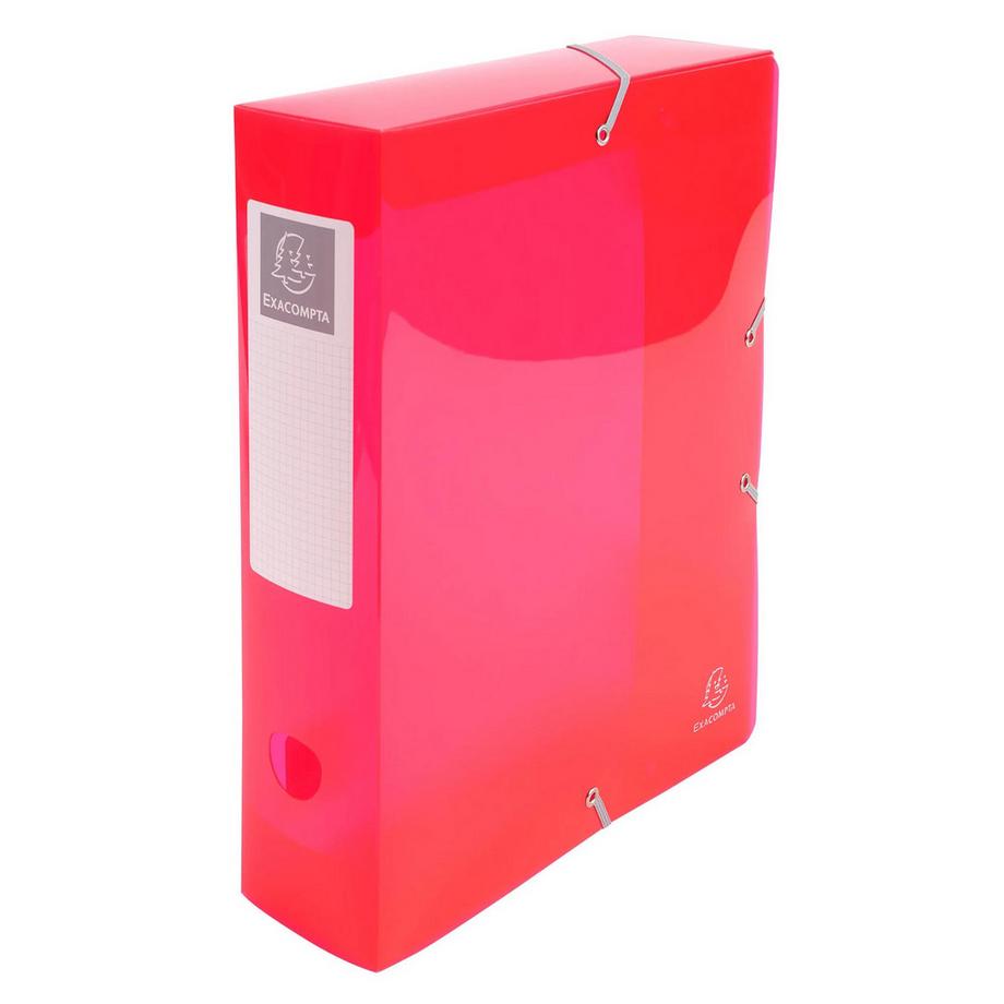 Exacompta Boite de classement en polyproppylène dos 80mm Iderama PP - A4 - x 6  