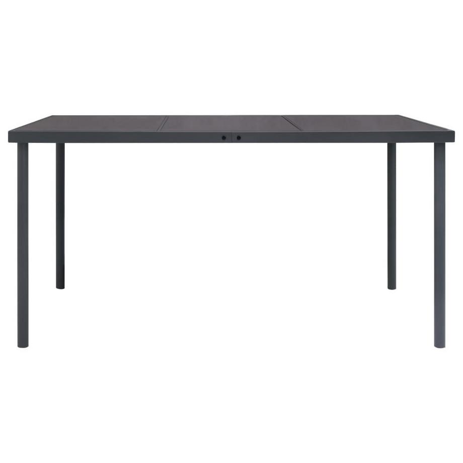 VidaXL Gartentisch stahl  