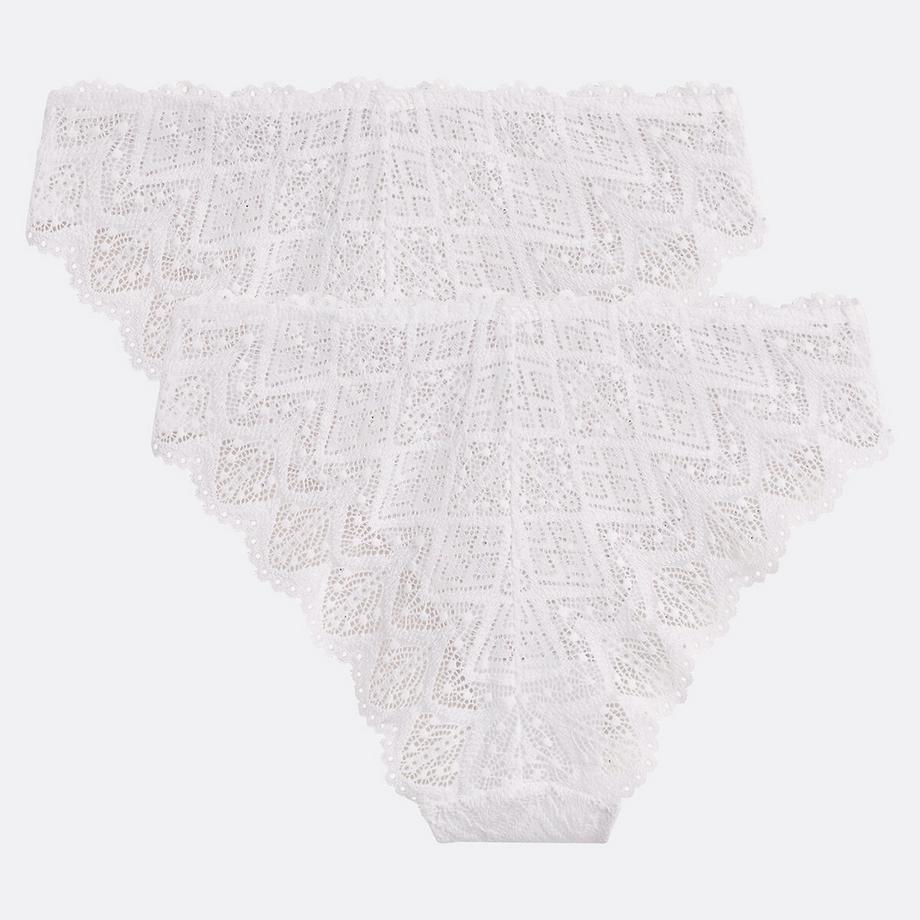 La Redoute Collections Lison Confezione da 2 Slip in Pizzo  