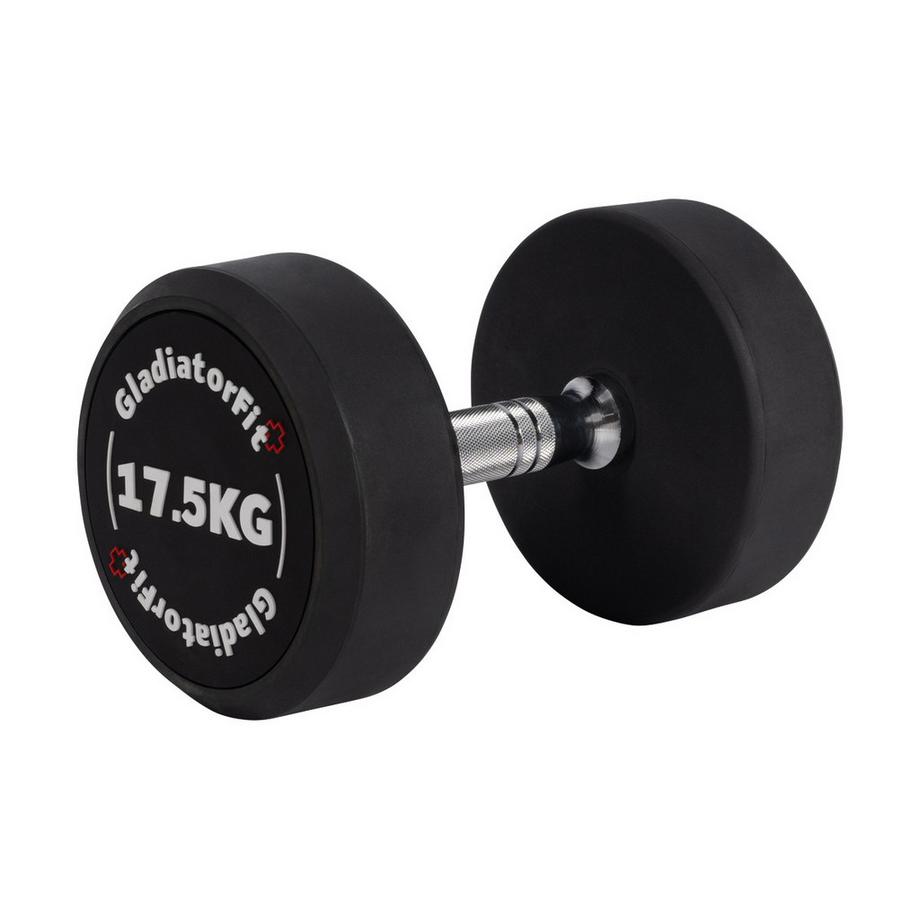 GladiatorFit  Haltère rond en caoutchouc GladiatorFit 