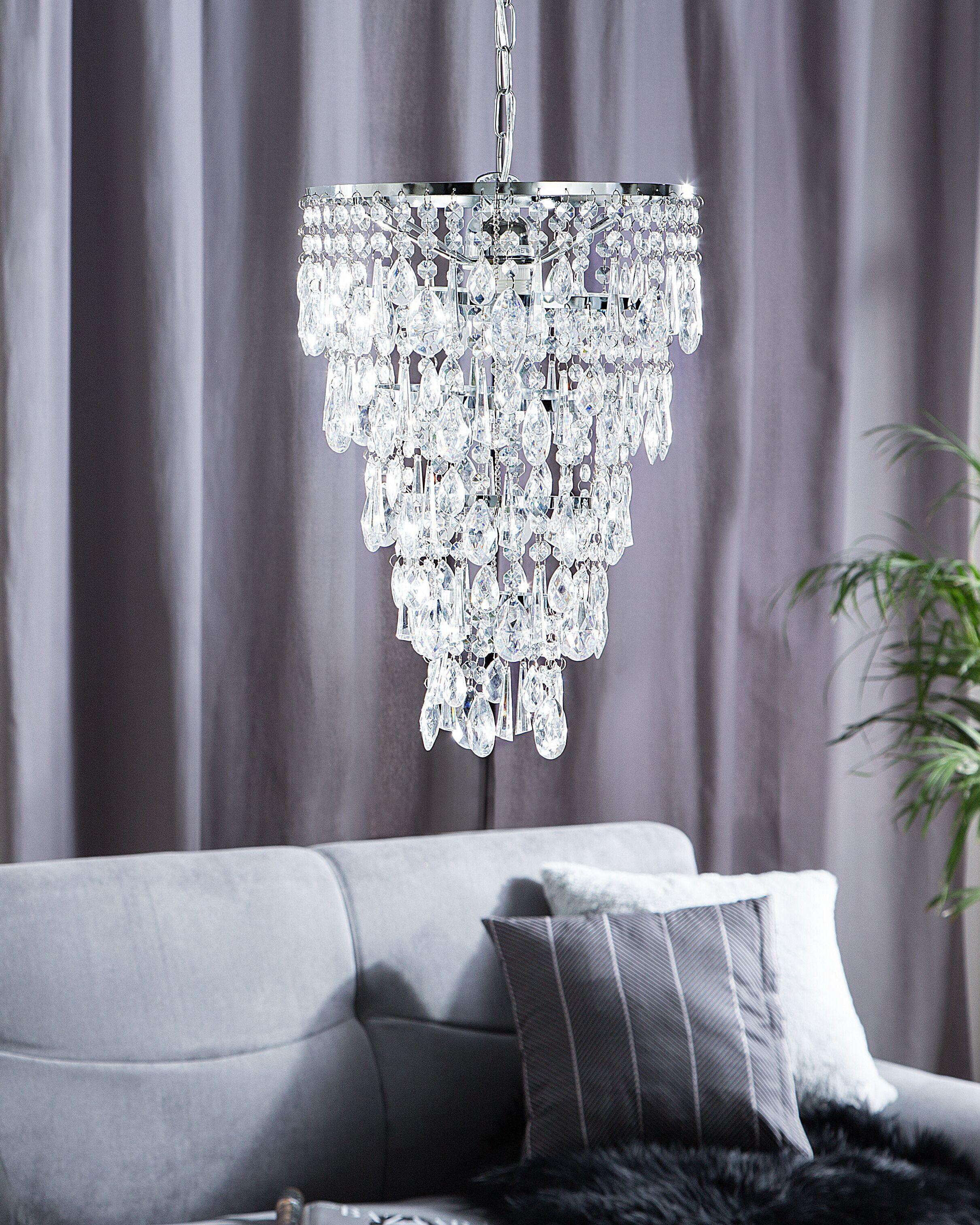 Beliani Lampe suspension en Métal Glamour ENTWASH  