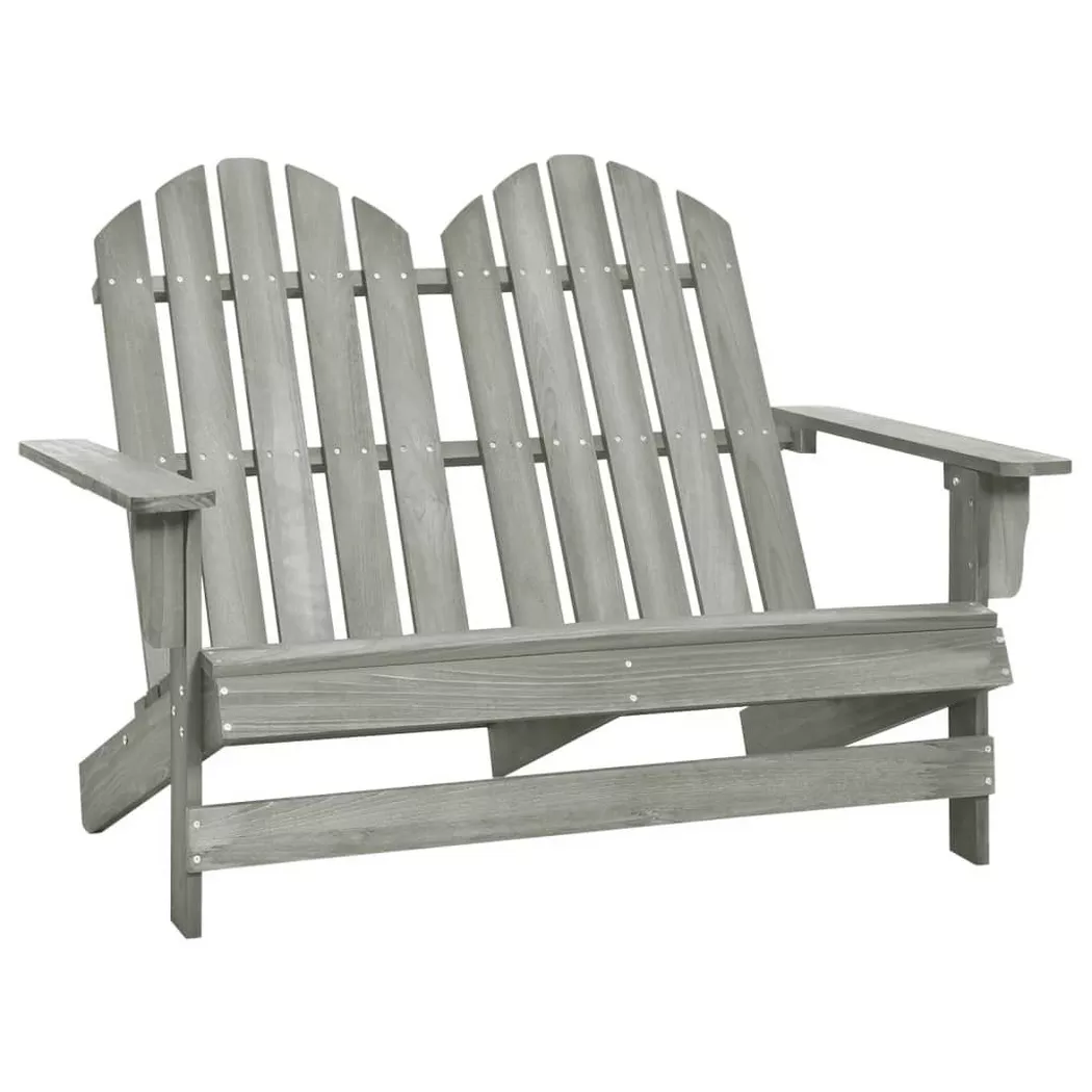 VidaXL - sedia da giardino Legno, One Size, Grigio