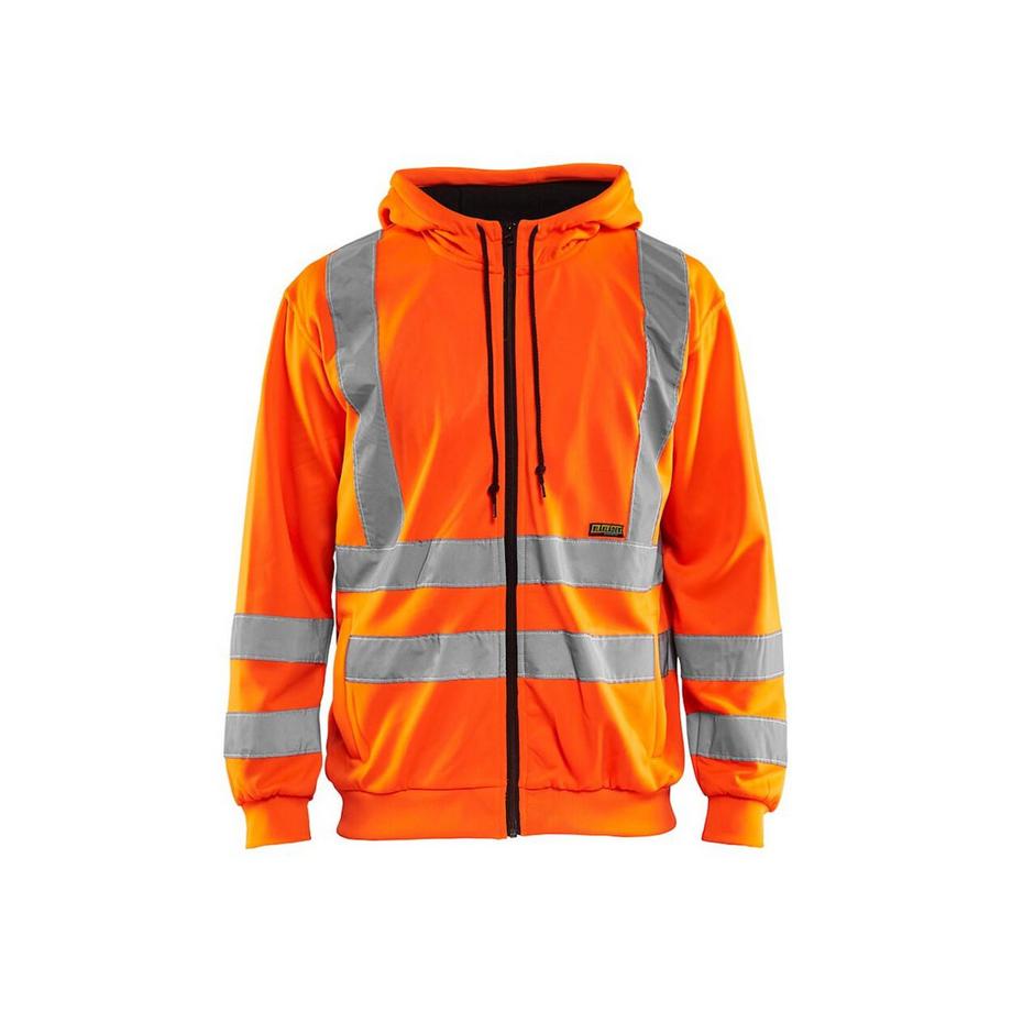 hoher sichtbarkeitsgrad hoodie mit reißverschluss