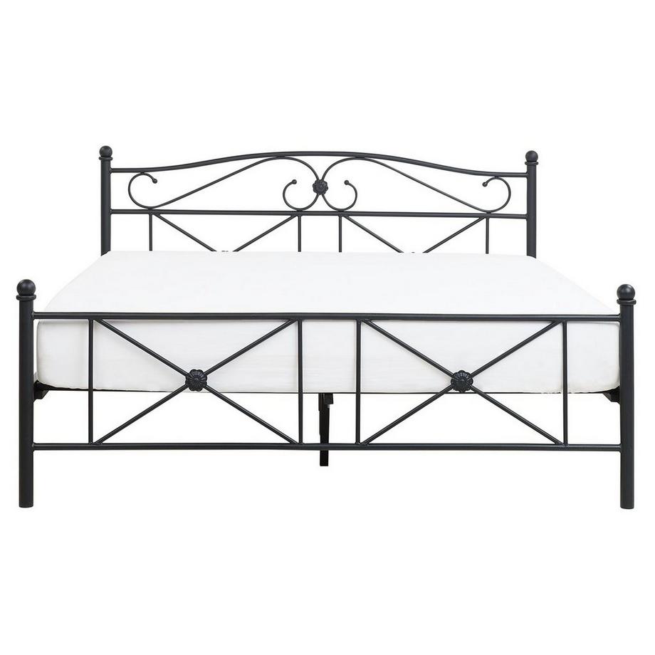 Beliani Letto con rete a doghe en Acciaio Classico RODEZ  