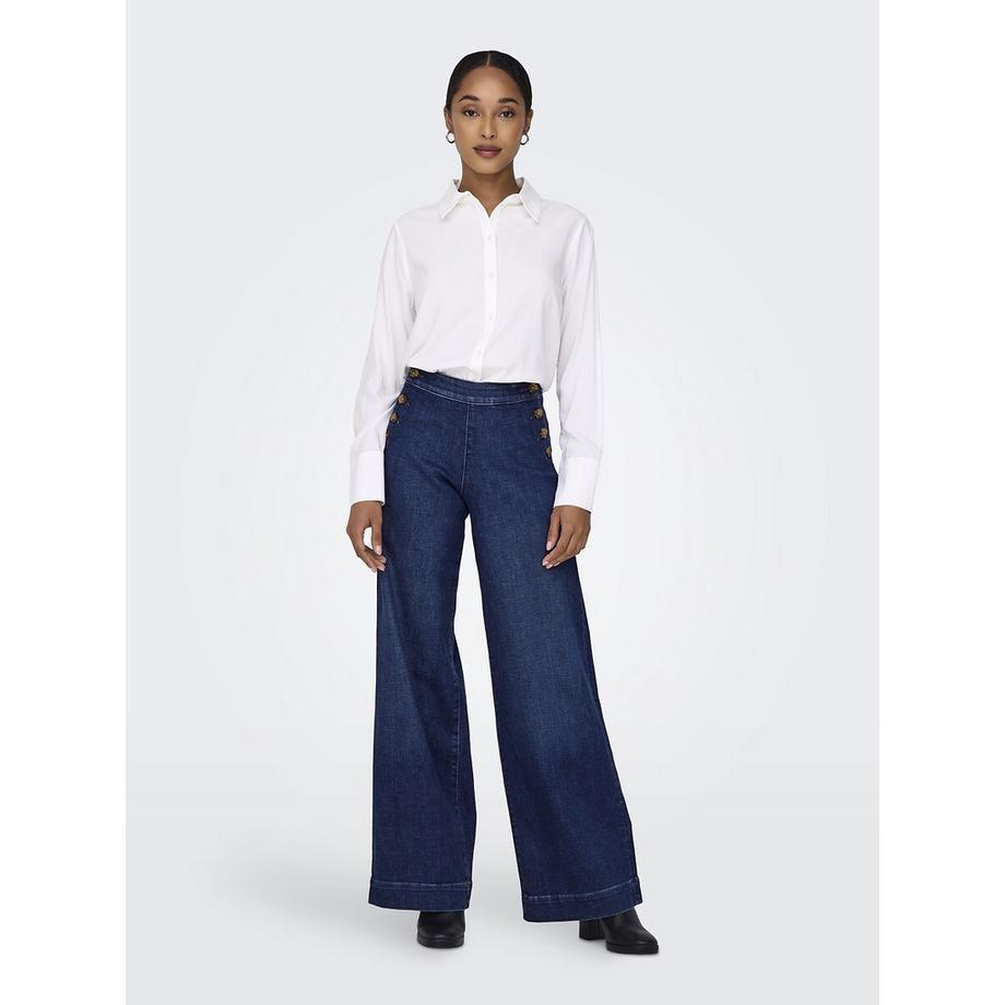 ONLY Jean Taille Haute Jambe Large  