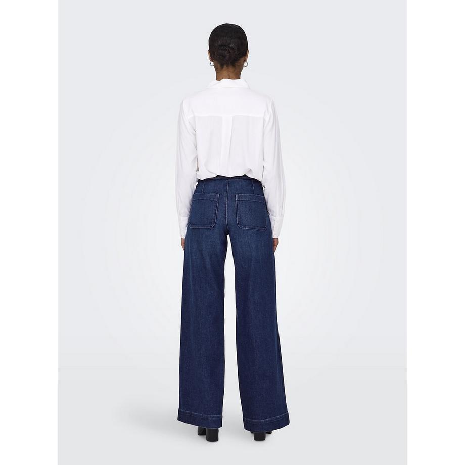 ONLY Jean Taille Haute Jambe Large  