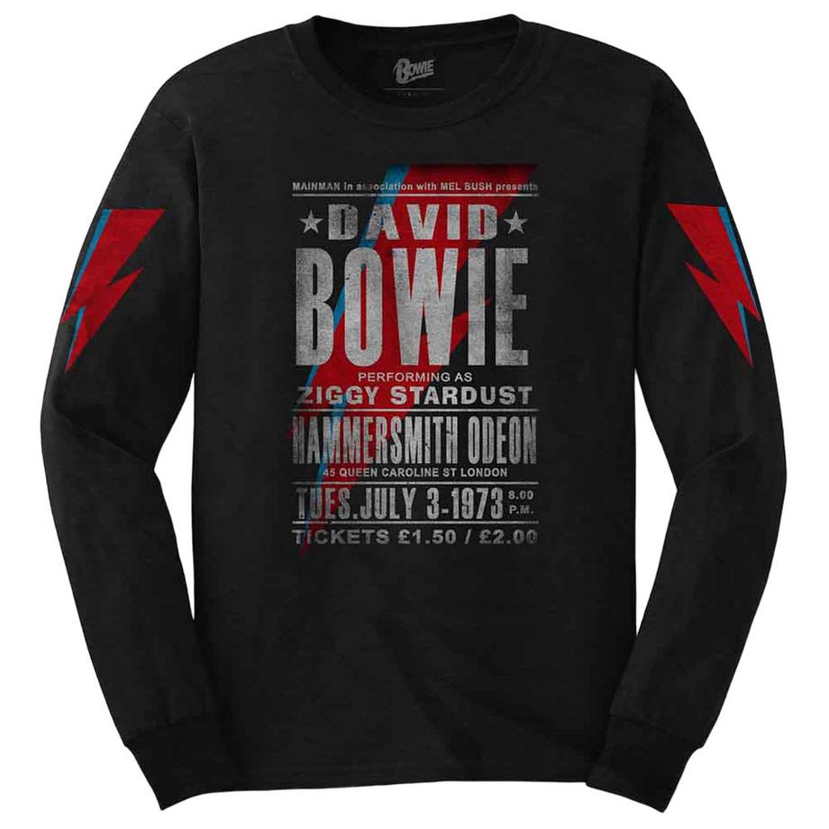 David Bowie Hammersmith Odeon T-Shirt Manches Longues  