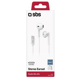 SBS  SBS Studio Mix 65c Kopfhörer Kabelgebunden im Ohr AnrufeMusik USB Typ-C Weiß 