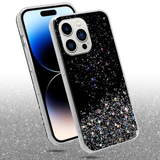 Cadorabo  Hülle für Apple iPhone 14 PRO MAX TPU Silikon mit funkelnden Glitter 