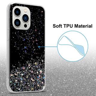 Cadorabo  Hülle für Apple iPhone 14 PRO MAX TPU Silikon mit funkelnden Glitter 