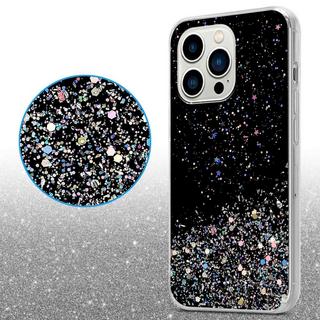 Cadorabo  Housse compatible avec Apple iPhone 14 PRO MAX - Coque de protection en silicone TPU flexible avec paillettes scintillantes 