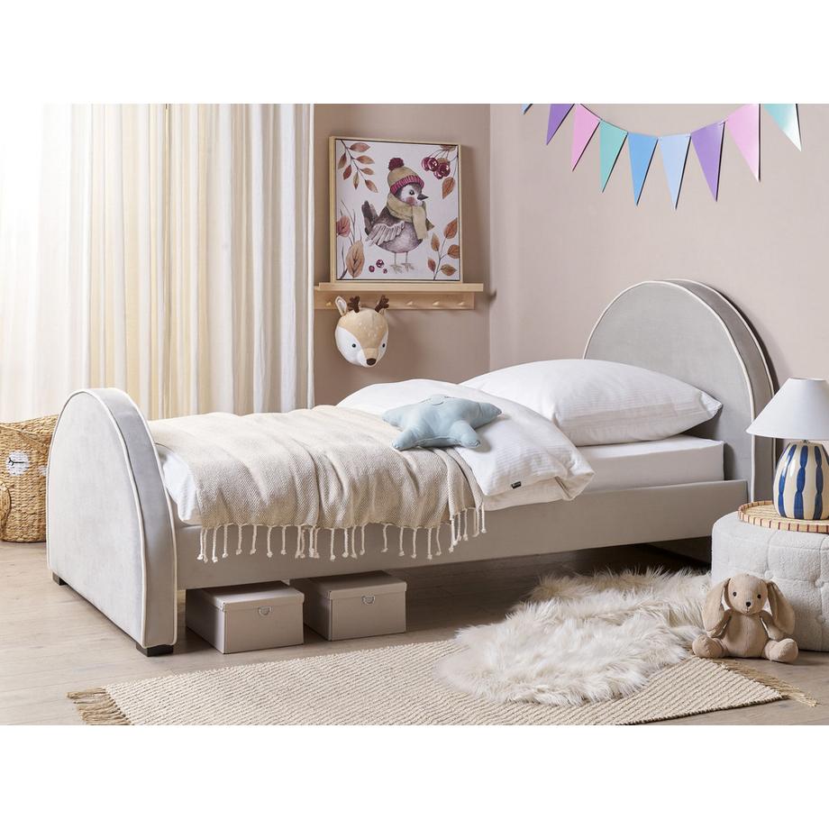 Beliani Letto per bambini en Velluto Classico NOZAY  