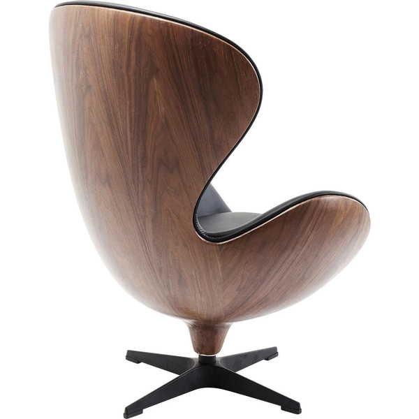 mutoni Drehsessel Lounge Black Walnut  