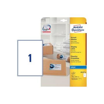 AVERY ZWECKFORM Adressetiketten 199,6x289,1mm J8167-25 weiss 25 Stück