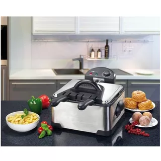 Clatronic Clatronic FR 3195 Double 4 L 2000 W Noir, Acier inoxydable  