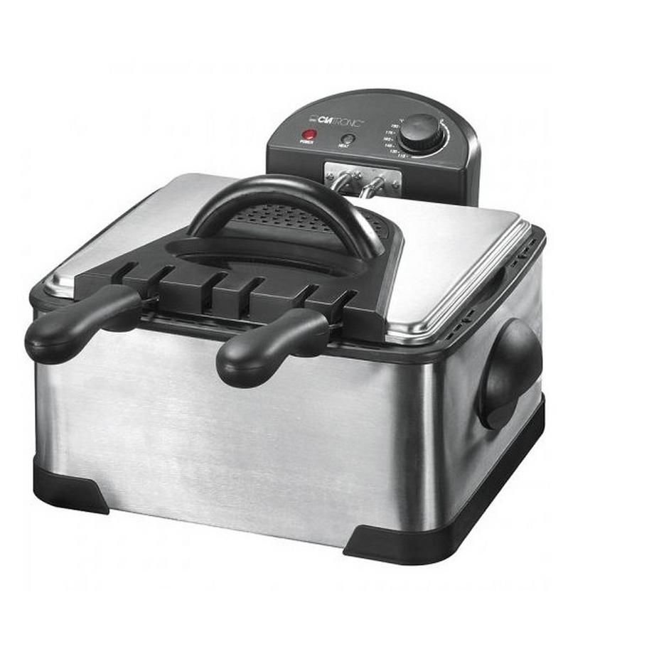 FR 3195 Doppel-Kaltzone-Fritteuse, Edelstahl, rostfrei, 2000W