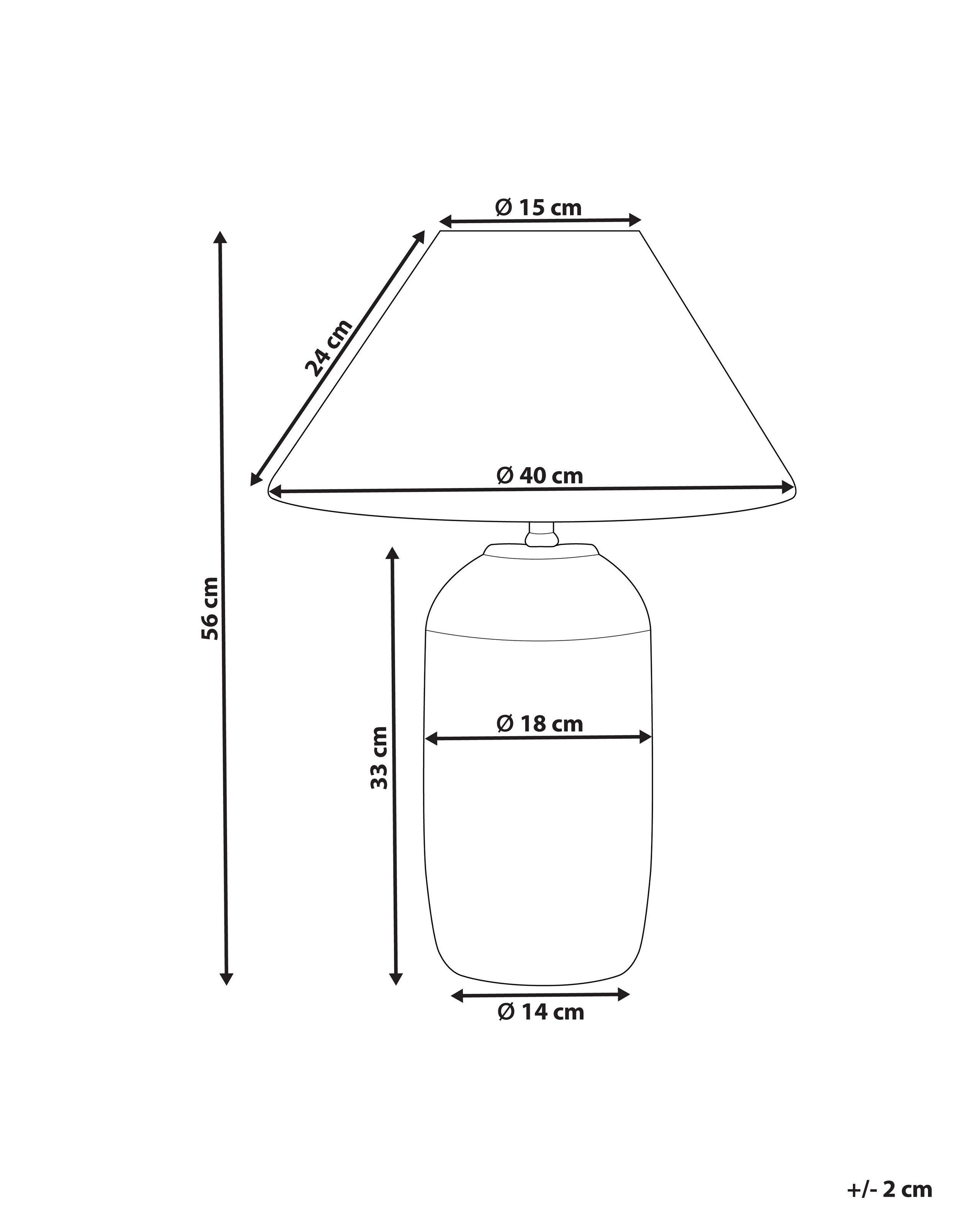 Beliani Lampe à poser en Céramique Traditionnel TELIRE  