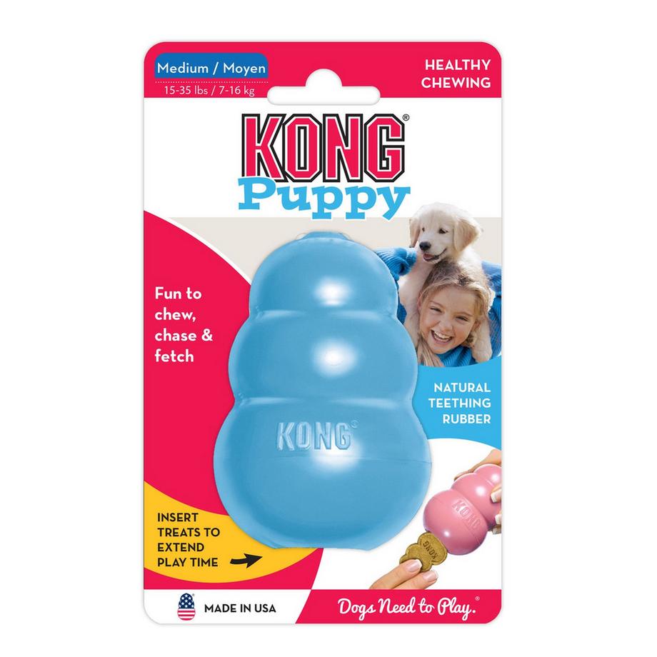KONG  KONG Puppy M 8,6 cm Blau oder Rosa 