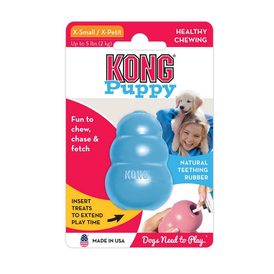 KONG  KONG Puppy M 8,6 cm Blau oder Rosa 