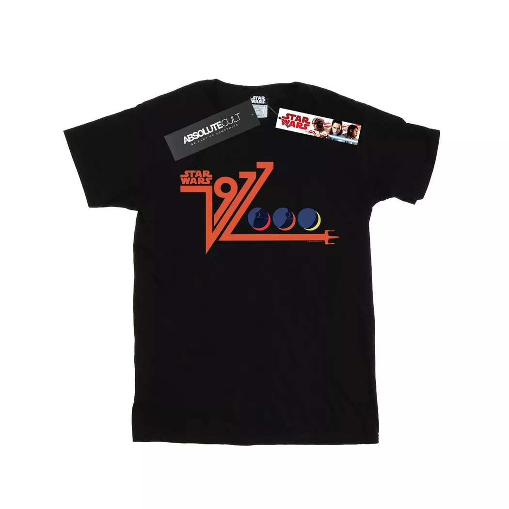 STAR WARS - 1977 Death Star TShirt, für Damen, Schwarz, Größe S
