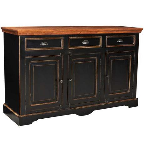 mutoni Buffet Taverna couleur miel noir 150x90  