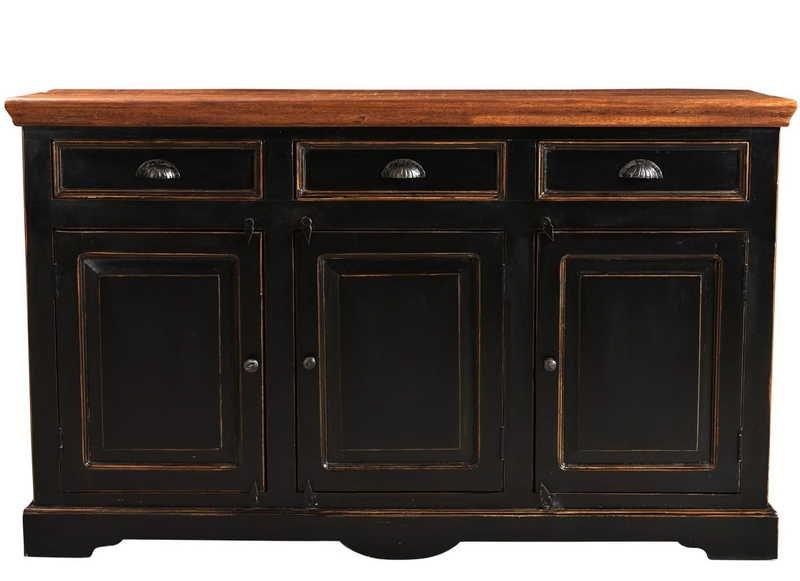 mutoni Buffet Taverna couleur miel noir 150x90  