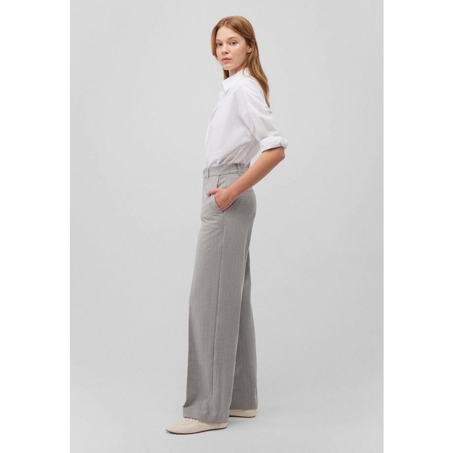 Mavi Pantalon Large Rayures Craie  