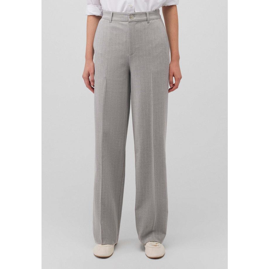 Mavi Pantalon Large Rayures Craie  